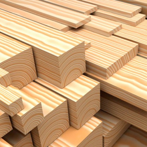 Spruce wood lumber